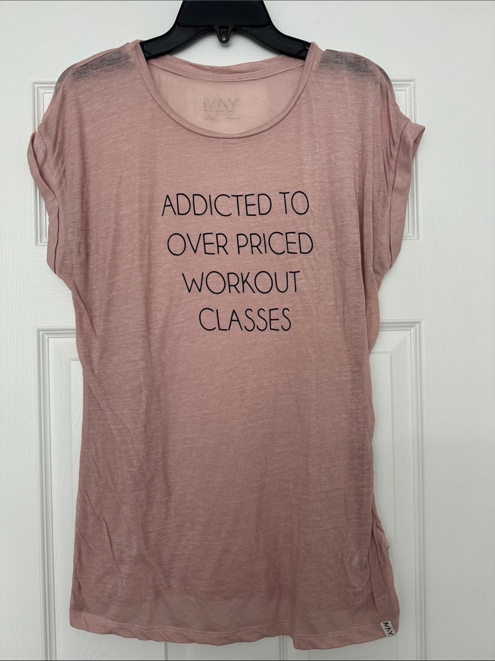 Marc New York Dusty Rose Graphic Short Sleeve Tee